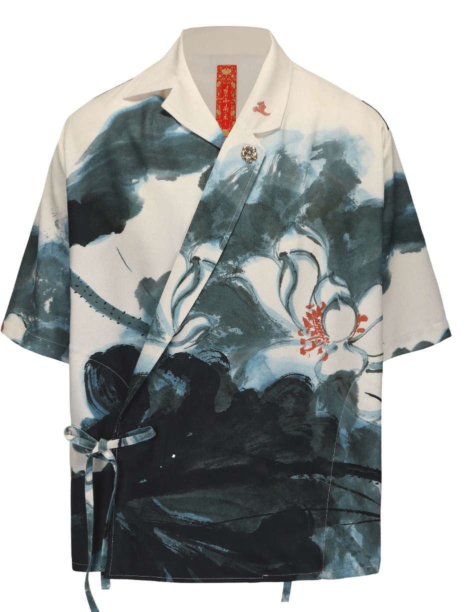 "Drunken Parting" – Lightweight Casual Printed Hanfu Cardigan