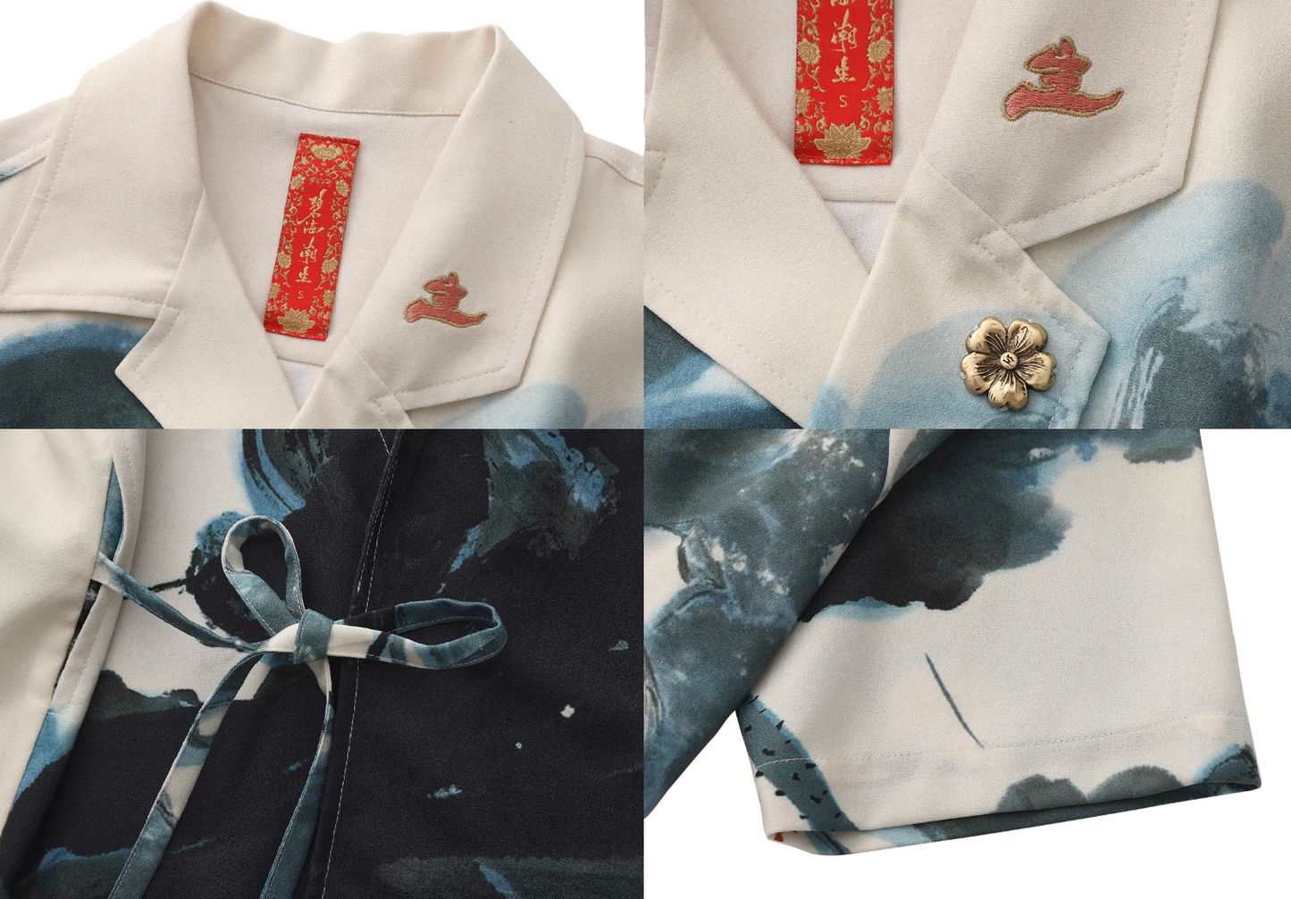 "Drunken Parting" – Lightweight Casual Printed Hanfu Cardigan